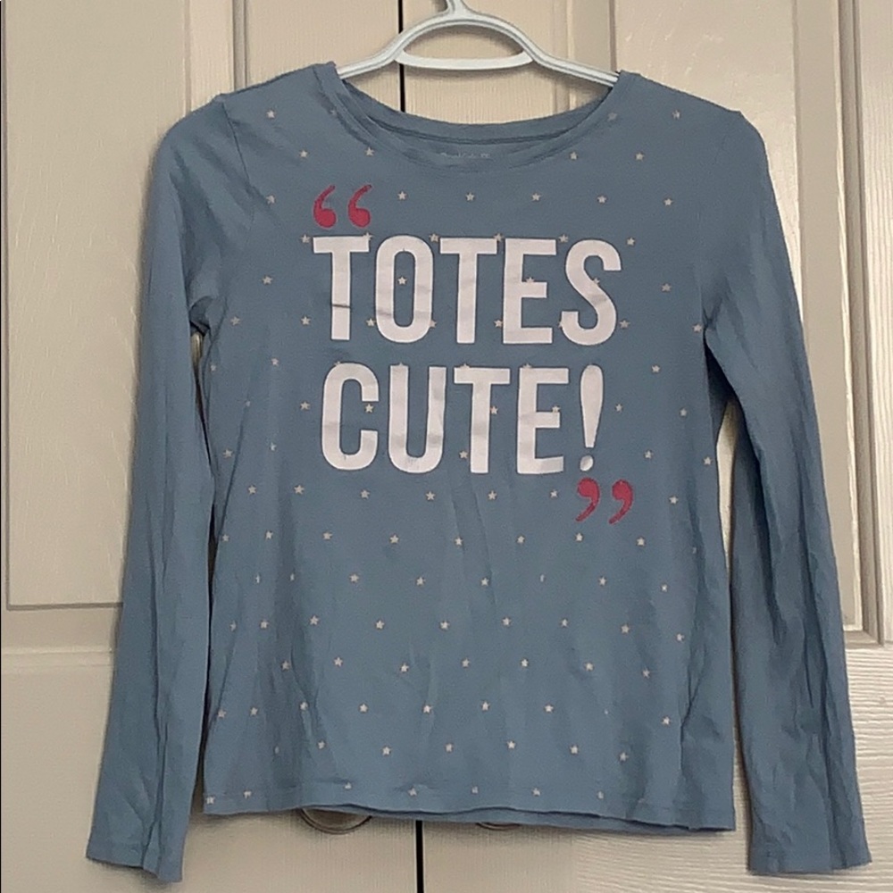 Long sleeve blue shirt